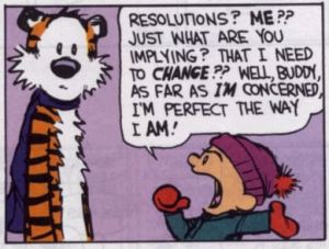 Calvin's New Year's Resolution